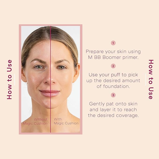 MISSHA Magic Cushion Foundation No.21 Light Beige for Bright Skin - Flawless Coverage, Dewy Finish, Easy Application for All Skin Types