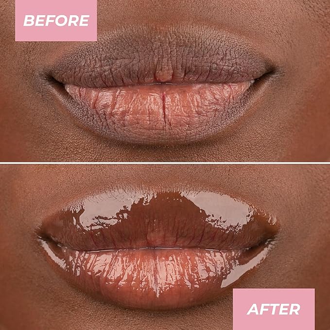 MCoBeauty 2-in-1 Glow & Treat Lip Oil, Berry, Hydrating Tint for Luscious Lips, Vegan, Cruelty Free Cosmetics