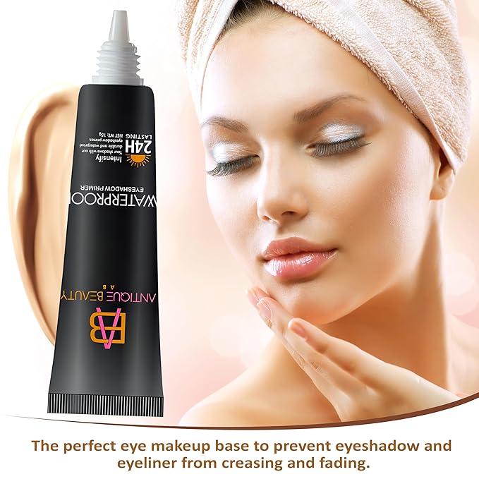 Eyeshadow Primer, 24- Hour Long Lasting, Smudge Proof, Waterproof, Eye Base Make Up, Suitable For All Skin Tones / 1 Count, 15 g /