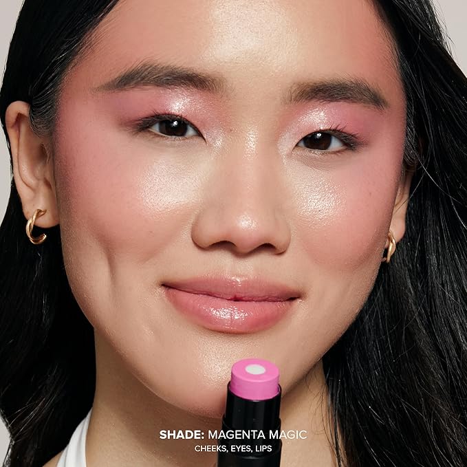 Nudies Matte + Glow Core All Over Face Blush Color - Magenta Magic