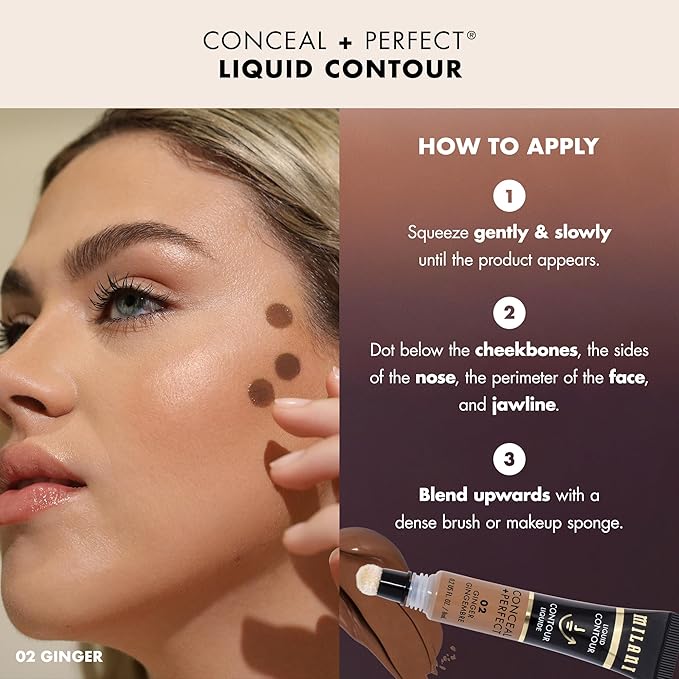 Milani Conceal + Perfect Liquid Contour for Added Definition, Face Lift Collection - Toffee