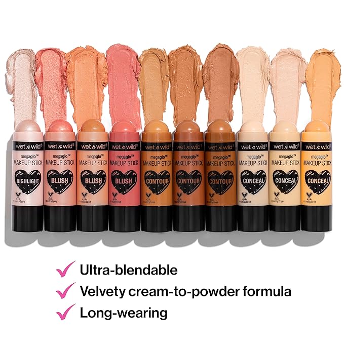 wet n wild MegaGlo Makeup Stick Conceal and Contour Brown Oak's On You, 1.1 Ounce (Pack of 1), 804a