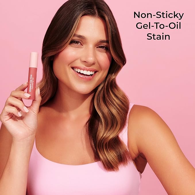MCoBeauty Dream Lip Tint Hydrating Gel - Nude Mauve, Long-Lasting, Semi-Matte, Vegan, Cruelty Free Cosmetics