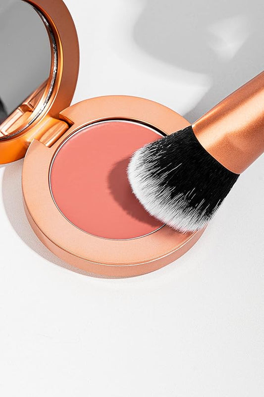 YENSA Super Serum Silk Cream Blush for Cheeks - Buildable Cheek Blush Formulated with Superfoods - Dewy Airbrushed Finish - Nourishing & Hydrating - Silky Cream Formula - Berry Passion (0.21 oz)