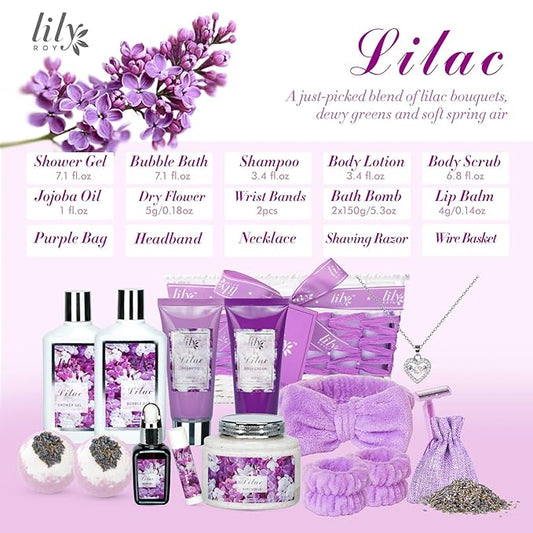 Christmas Gifts for Women 17-Piece Bath and Body Gift Set for Mom - Luxury Spa Gift Basket for Women, Pampering Bath Set | Mothers Day Gifts, Birthday Gifts, Perfect Holiday Gift for Her All Occasions