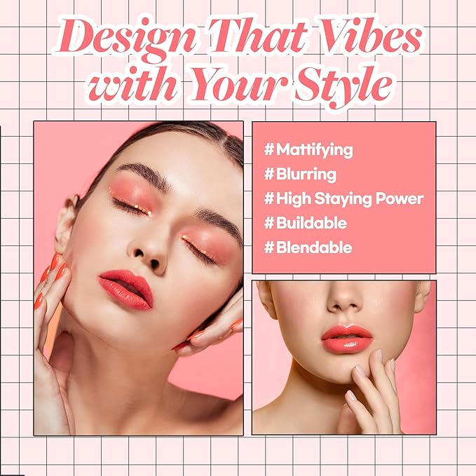 Hope Girl 3D Powder Blusher 0.17oz (Coral Stone)