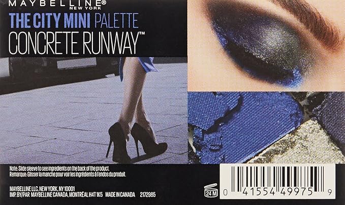 Maybelline New York Makeup The City Mini Eyeshadow Palette, Concrete Jungle Eyeshadow, 0.14 oz