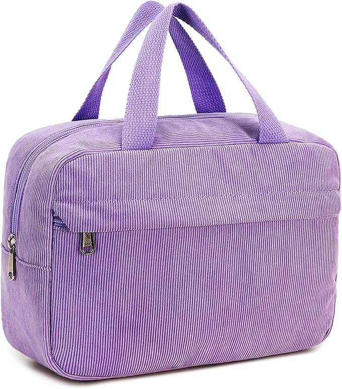 Makeup Bag for Women Cosmetic Bag Large Make Up Organizer Travel Toiletry Bags Waterproof Zipper Tote Pouch Purse for Girls