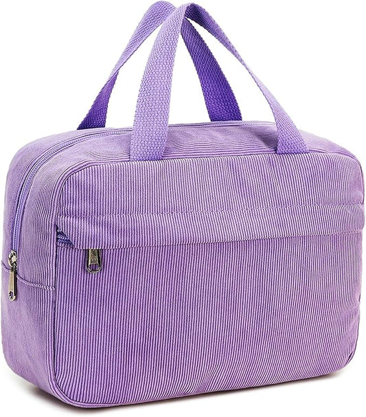 Makeup Bag for Women Cosmetic Bag Large Make Up Organizer Travel Toiletry Bags Waterproof Zipper Tote Pouch Purse for Girls