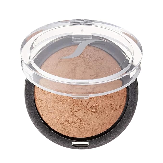 Sorme Cosmetics Baked Bronzer in Warmth (0.2oz)| With Skin-Revitalizing Vitamin E and Botanical Extracts | Versatile Wet/Dry Powder Bronzer with Shimmer Finish | For Dewy and Sun-Kissed Skin