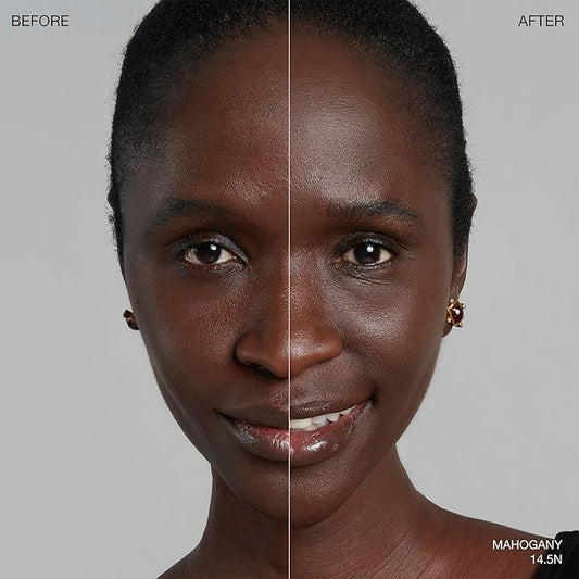 Ogee Sculpted Complexion Foundation Stick (Mahogany 14.5N - Deep Cocoa, Rich Undertones) Full Coverage Foundation Makeup - Instantly Balance & Even Complexion - 70% Organic Ingredients