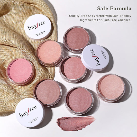 bayfree Multi Glow Balm, Cream Blush for Cheeks, Blush Balm Face Makeup, Radiant Finish, Hydrating, Creamy, Lightweight & Blendable Color, Face Makeup, 0.63 Oz