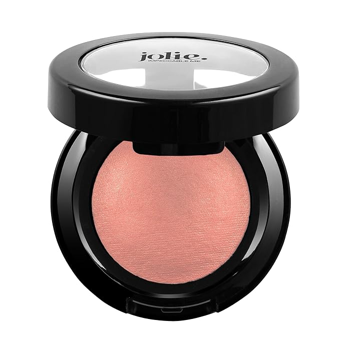 Jolie Radiant Marbleized Baked Blush Blusher Cheek Color - Silky Smooth - Hibiscus