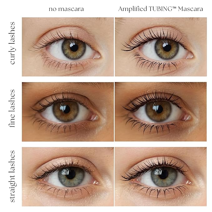 Blinc Amplified Tubing Mascara, Ultra-Longwearing Washable Mascara, Soft-Glam Volumizing, Lengthening and Defining Mascara, Gluten-Free and Cruelty-Free, 9mL / 0.30 Fl. OZ