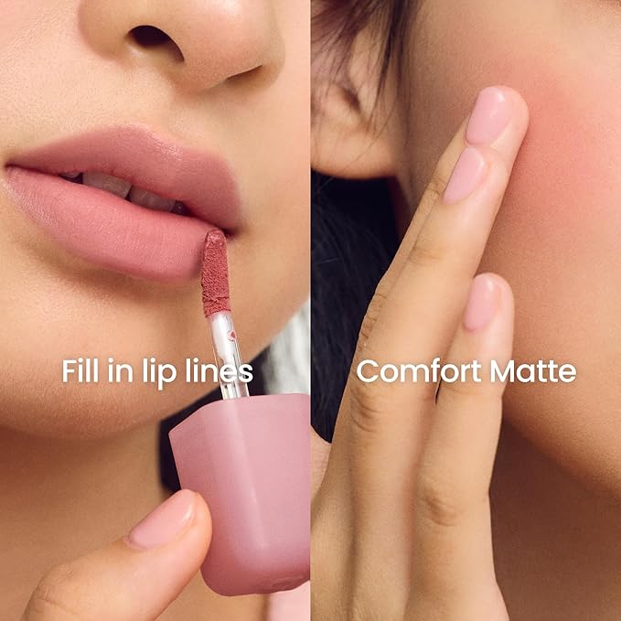 COLORGRAM NUDE BLUR TINT 07 GEEK ROSE | Soft Velvet Matte Lip Stain & Cheek Tint