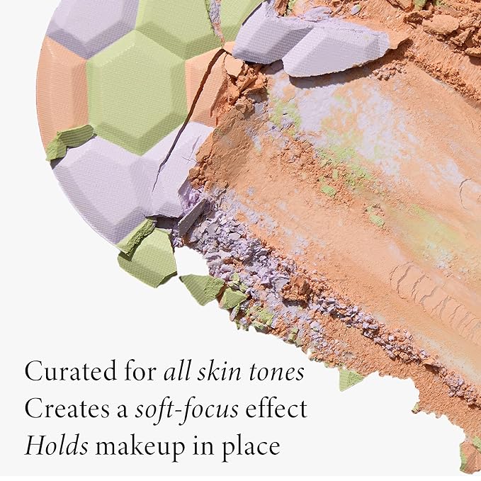 LAURA GELLER NEW YORK Filter Finish Pressed Radiant Setting Powder, Color Correcting For Even Tone, Universal