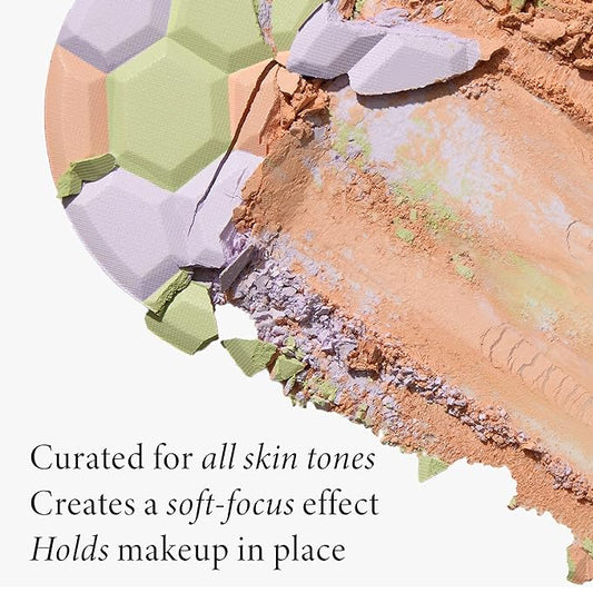 LAURA GELLER NEW YORK Filter Finish Pressed Radiant Setting Powder, Color Correcting For Even Tone, Universal