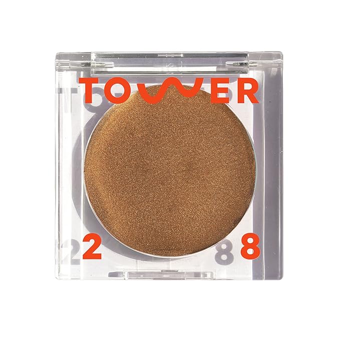 Tower 28 Beauty Bronzino Illuminating Cream Bronzer for Sensitive Skin – Moisturizing, Silicone-Free, Vegan and Cruelty-Free – Color GOLD COAST, Medium Neutral Bronze