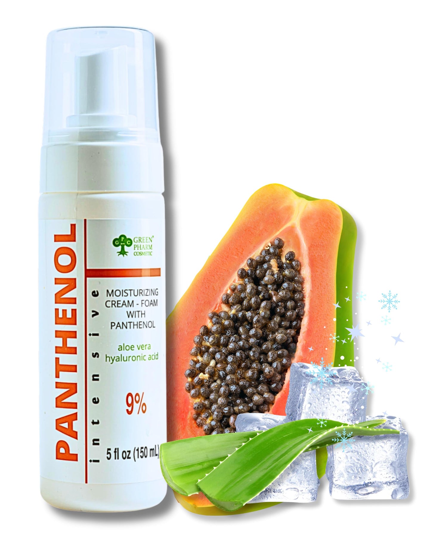 9% Panthenol Foam Spray - Redness Relief Moisturizer | Acne, Burn & Skin Repair with Aloe & Hyaluronic Acid – Post-Laser, Stitches, Tattoo & Hair Transplant, 5Oz