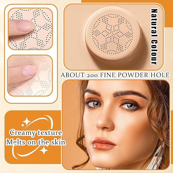 2Pcs Mushroom Head Air Cushion CC Cream Foundation Makeup,Moisturizing BB Cream Face Makeup Liquid Foundation,Long Lasting Full Coverage Concealer for All Skin Types（Natural）A