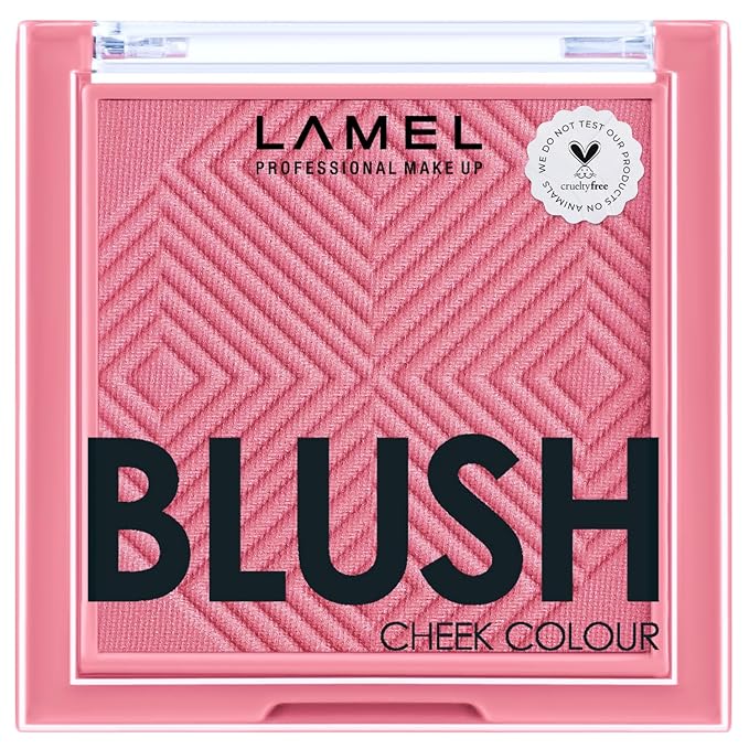 Pink Blush Cheek Color Mini - Blendable Natural Blush Powder - Enhances & Defines Shapes & Features - Contouring Powder - 4 Universal Shades - 405 (Pink Blossom) - 3.8g / 0.13 oz