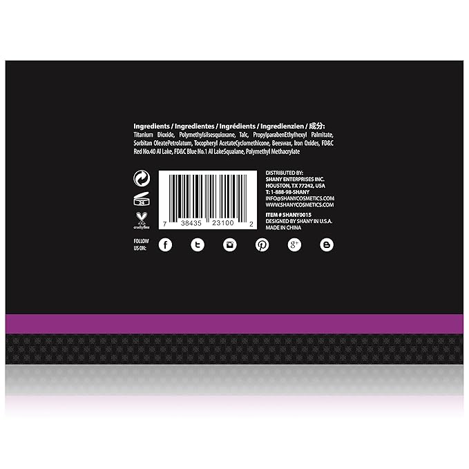 SHANY CONTOUR CAMO Professional Cream Foundation, Foundation Primer,Camouflage Concealer Makeup Palette - 15 Color Face Palette