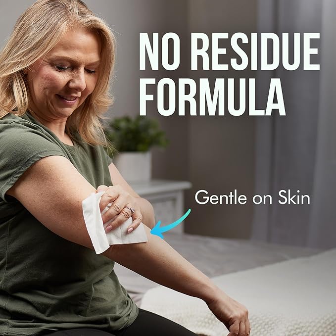 Extra Large Bath Wipes for Adults Bathing No Rinse - 120 Disposable Body Cleansing Wipes for Men, Women & Elderly - Great for Gym, Camping, Post Surgery - Shower Wipes