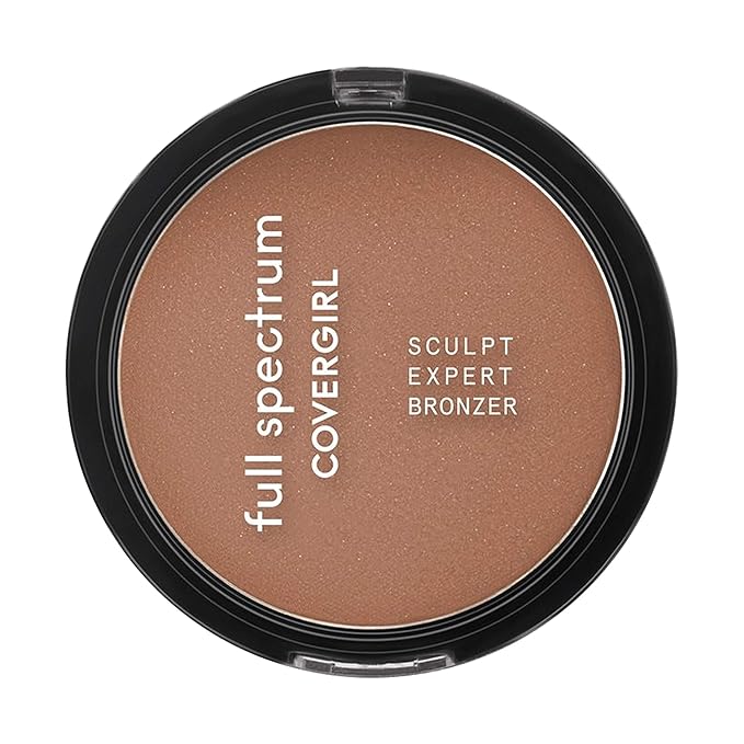 COVERGIRL Full Spectrum Sculpt Expert, Bronzer Warmth, Bronzing Powder, 0.39 Oz ,Bronzer, Bronze Makeup Look, Controls Shine, Contouring, Sculpting Powder