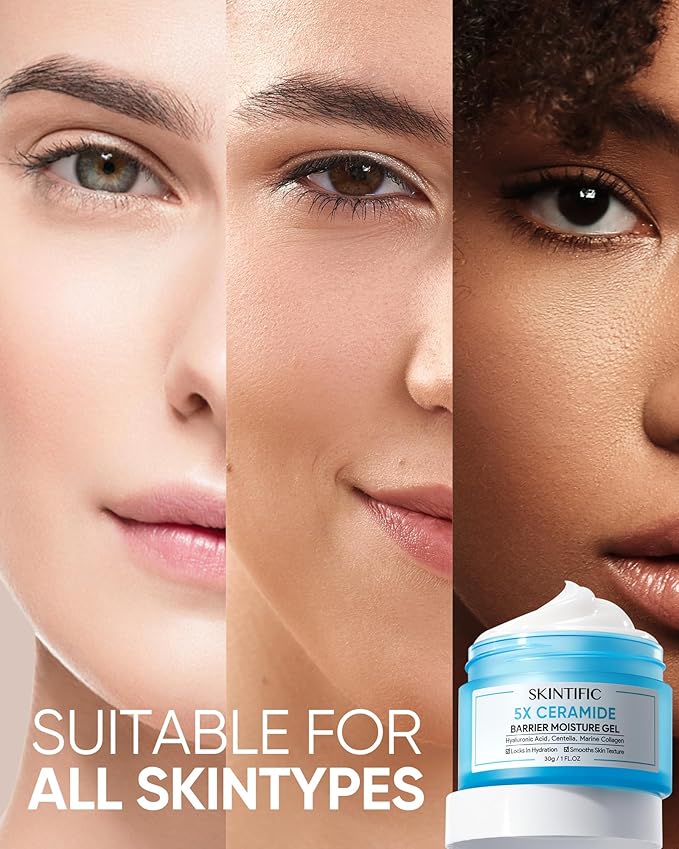 Moisturizing Cream | Face Creams for body care | Facial Creams with Hyaluronic Acid and 5X Ceramides | Hydrating Moisturizer | Fragrance Free Non-Comedogenic | Beauty balm creams