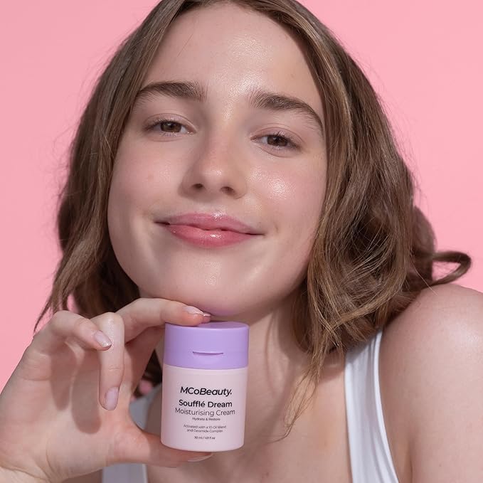 MCoBeauty Super Glow Bronzing Drops and Souffle Dream Mositurizing Cream, Hydrated Glowing Skin, Vegan, Cruelty Free (Pack of 2)