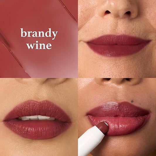 Julep It’s Balm Moisturizing Lip Color Trio – Brandy Wine, Brown Sugar, Almond Nude – Hydrating Lip Crayon Set – Vegan & Cruelty-Free