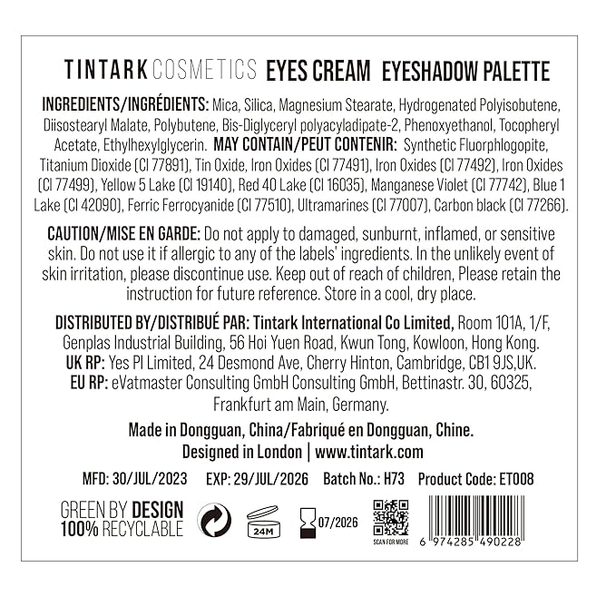 Eyes Cream Eyeshadow Palette Makeup, Blue Pink Nude Brown Glitter Shimmer Matte Eye Shadow Pallets for Cute Popular Eye Make up, 18 colors Ice Cream Original Design, Talc Free