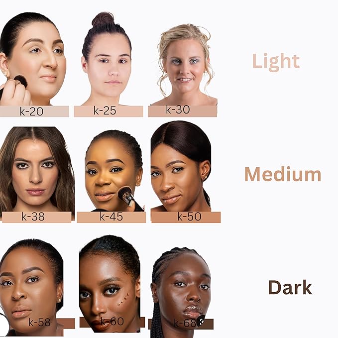 soft matte powder (K-68. Deep with golden undertone)