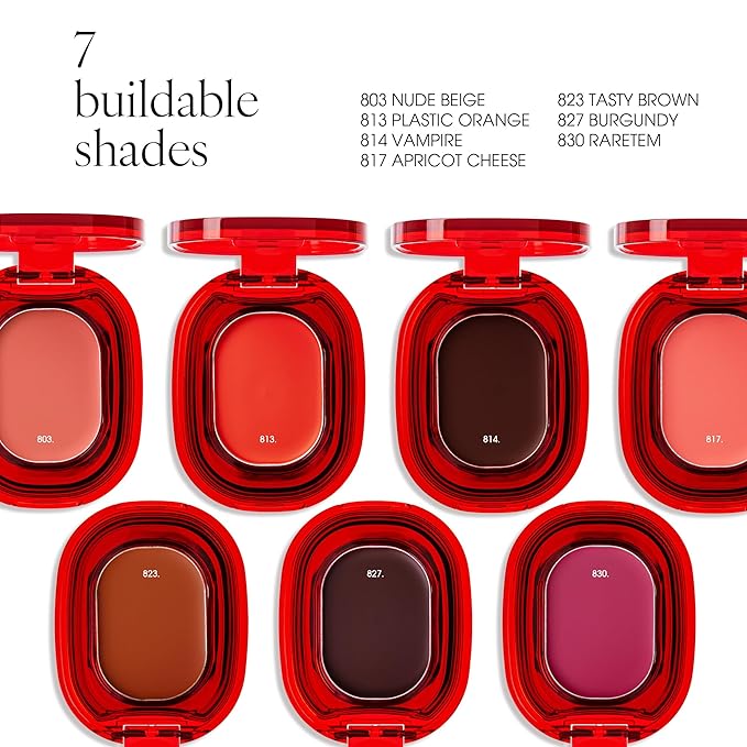 AIR LIPS 830 RARETEM, Lip & Cheek, Natural Soft Matte Finish & Buildable, Airy Formula (1.2g, 0.003 oz.)