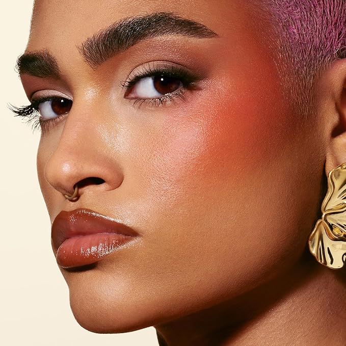 Morphe Hot Shot Blush Drops - Hydrating, Buildable Liquid Blush for Cheeks with Niacinamide and Antioxidants- Buildable, Waterweight Formula for a Natural Finish - Fireball (0.5 Fl Oz)