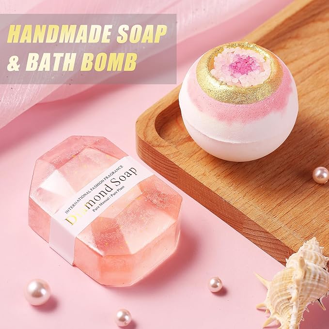 Birthday Gifts for Women Self Care Get Well Soon Gift Baskets, Relaxing Spa Gift Set for Christmas W/Flannel Blanket & 40 OZ Tumbler for Mom Wife Grandma Her Sister Girlfriend, Valentines Mother's Day