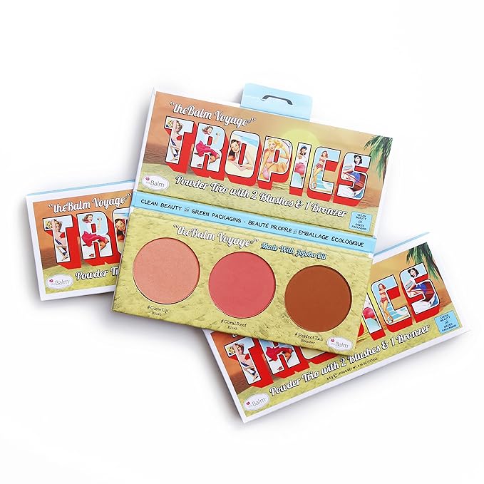theBalm Voyage Tropics Powder Trio with 2 Blushes & 1 Bronzer