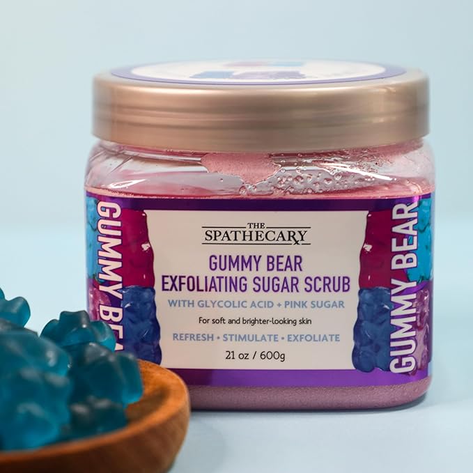 Body Scrub, Exfoliating-Nourishing-Refreshing-Smoothing Body Care 21 oz. (21 oz, Gummy Bear)