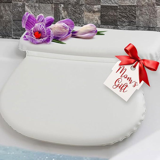 Epica Bath Pillow | Luxury Bathroom Accessories for Women & Men, Bathtub Decor, Bath Essentials | Non-Slip Waterproof Pillow with Strong Suction Cups, Hot Tub Neck Support, Bathtub Spa Pillow, Oval