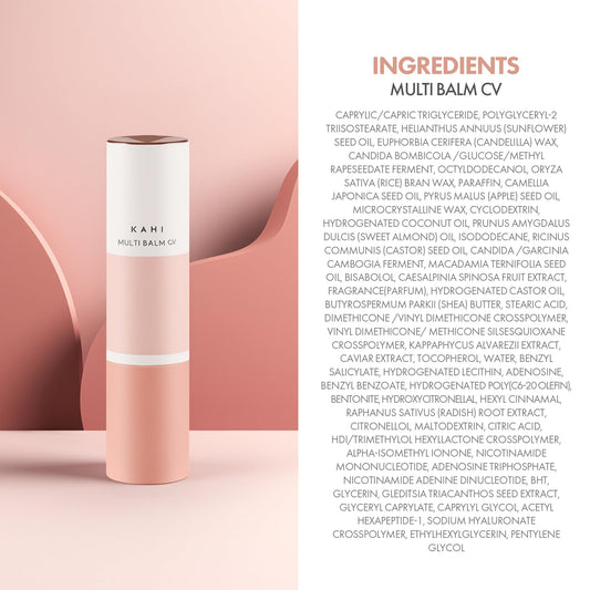 KAHI Multi Balm CV - All-in-One Age-Defying Balm Stick with Beluga Caviar Oil - 48HR-Hydrating Moisturizer for Under Eye, Cheeks, Neck, Lips - Luxury Korean Skincare (9g, 0.31 oz)