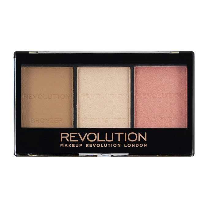 Makeup Revolution Ultra Sculpt & Contour Kit, Contour Palette, Define Your Features, Vegan & Cruelty Free, Ultra Fair C01, 3.6g