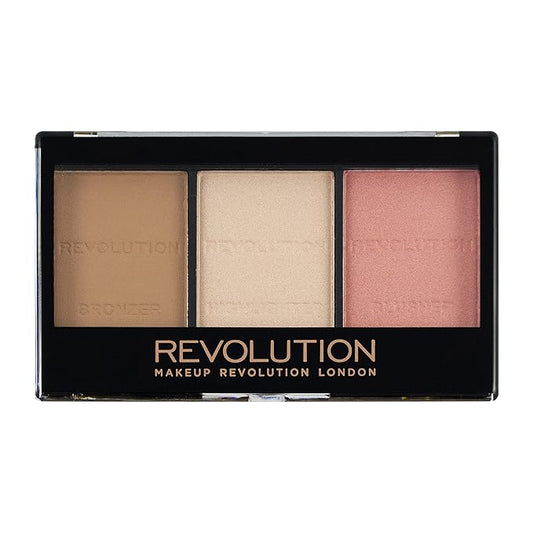 Makeup Revolution Ultra Sculpt & Contour Kit, Contour Palette, Define Your Features, Vegan & Cruelty Free, Ultra Fair C01, 3.6g
