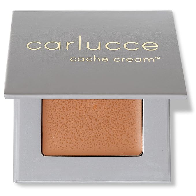 Carlucce Cache Cream 3-in-1 Makeup Color Palette, Risky - Foundation, Concealer & Primer, Medium - Full Coverage, Natural Finish, Vegan & Cruelty Free