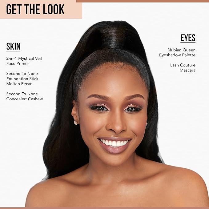 Glamazon Second to None Foundation Stick, Molten Pecan, Light-to-Full Coverage, Weightless Makeup With a Glowy Natural Finish