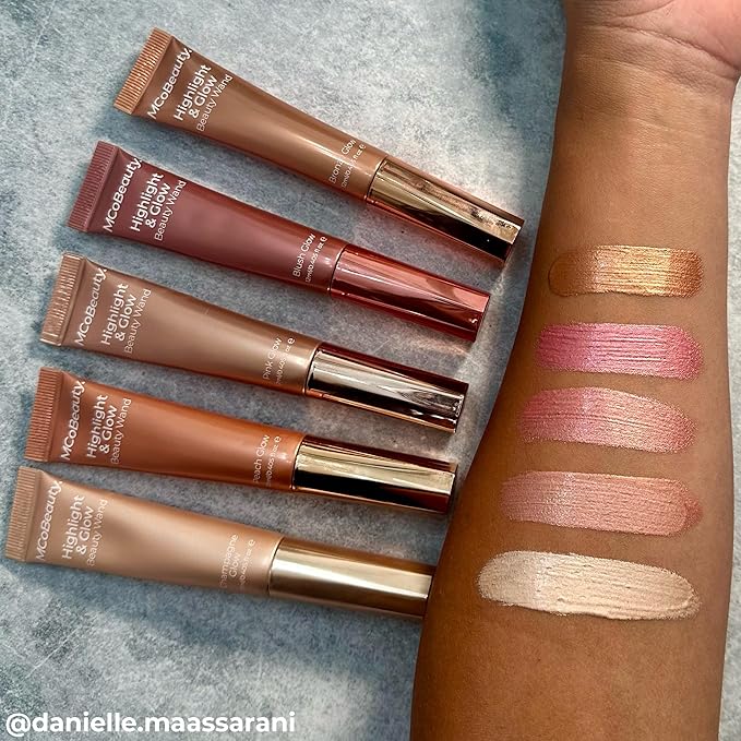 MCoBeauty Highlight & Glow Beauty Wand, Bronze Glow, Luminous Highlight for Radiance Skin, Vegan, Cruelty Free Cosmetics