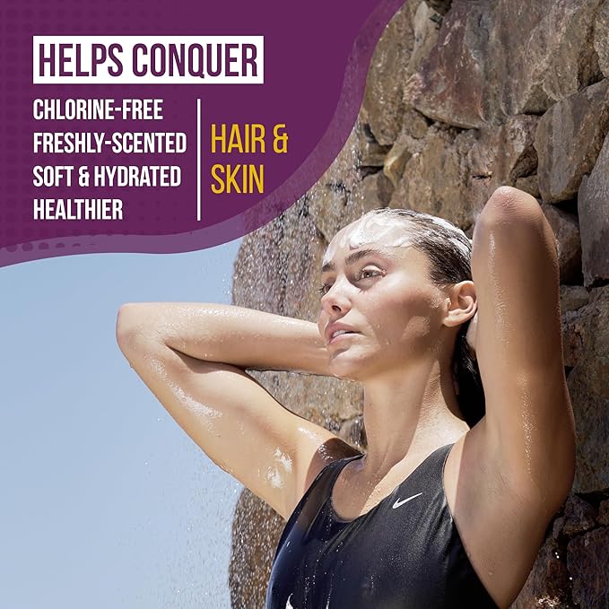 Complete Chlorine Removal Bundle By TRIHARD | Shampoo, Conditioner, Body Wash | Ultimate Pre & Post Swim Care