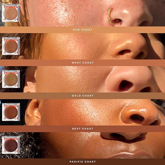 Tower 28 Beauty Bronzino Illuminating Cream Bronzer for Sensitive Skin – Moisturizing, Silicone-Free, Vegan and Cruelty-Free – Color BEST COAST, Dark Warm Bronze