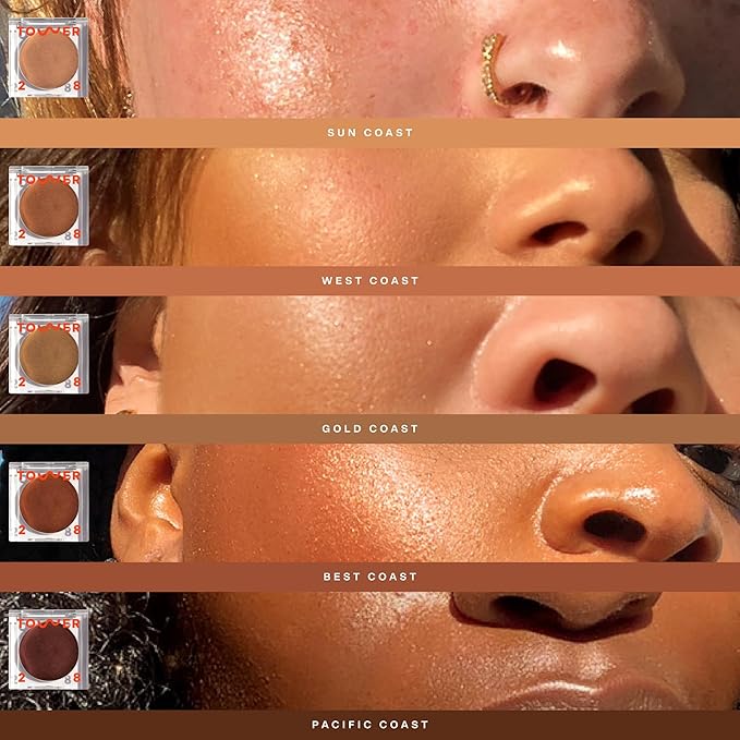 Tower 28 Beauty Bronzino Illuminating Cream Bronzer for Sensitive Skin – Moisturizing, Silicone-Free, Vegan and Cruelty-Free – Color GOLD COAST, Medium Neutral Bronze