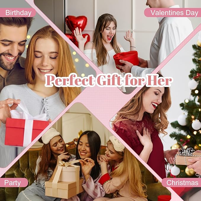 ALLROSE Compact Mirror, 1X/3X Magnifying Travel Mirror with Light Small Makeup Mirror for Purse, Pocket, Mini LED Portable Handheld Mirror Travel Essentials Gifts for Women Girls, Cyan