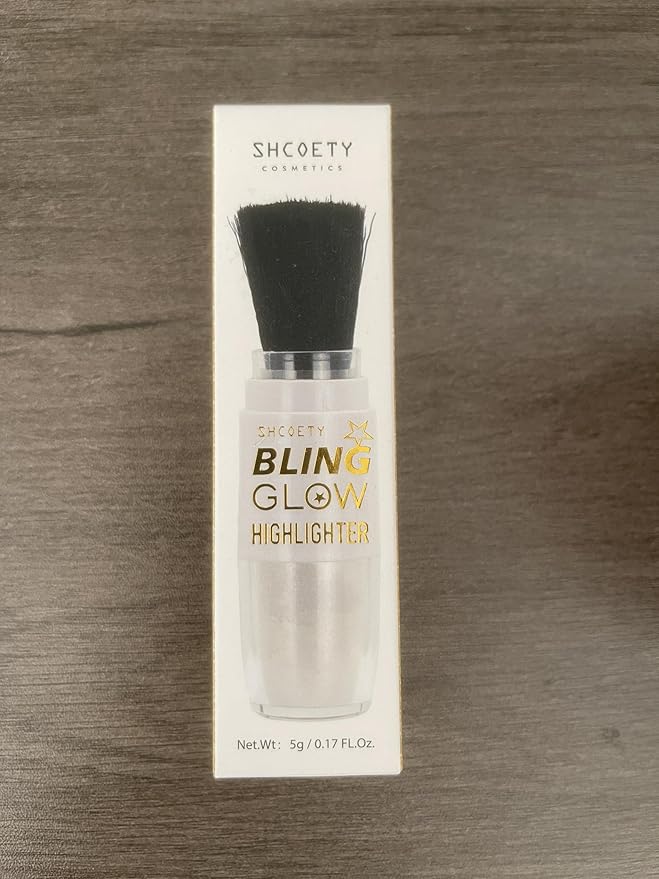 AWCCXMYM Glitter Powder Highlighter Powder Smooth Brighten Natural Flawless Mineral Shimmer Powder Makeup for Face Body Hair Instantly Glowing Vegan & Cruelty Free 02#Fairy Pink